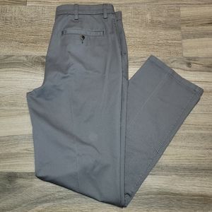St Johns Bay 36 x 34 Gray Chino Khaki Pants Men's Tall Long